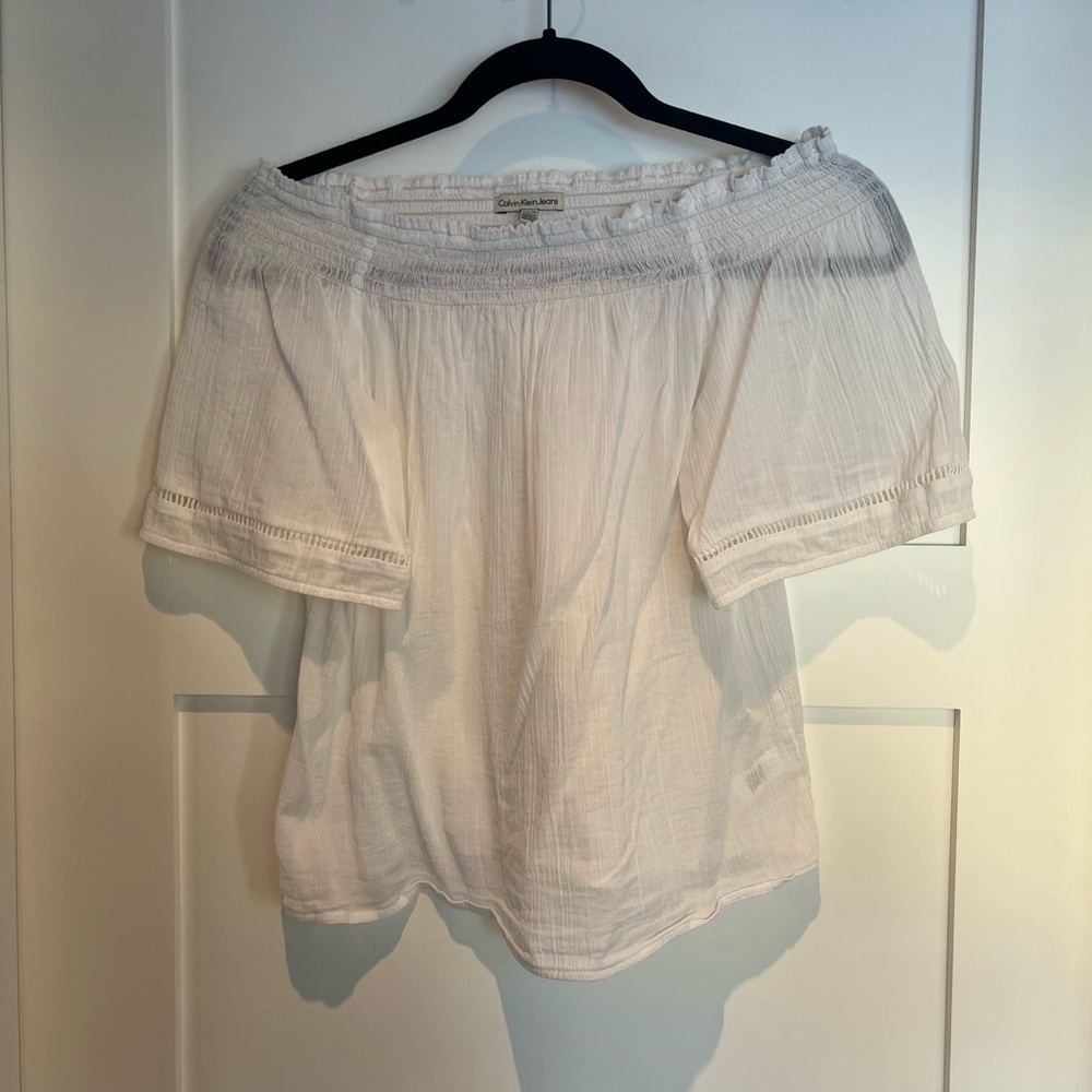 CK off the shoulder top